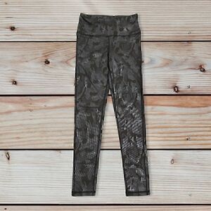MONO B Camo Holographic Microdot Leggings Army Black Size Small